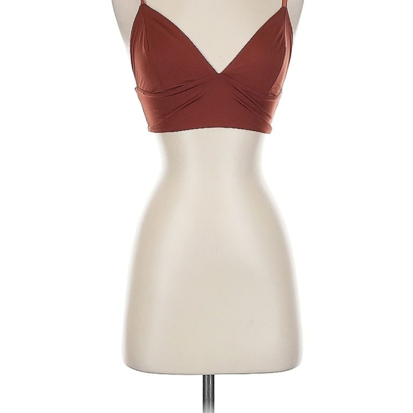 RVCA Small Orange Crop Top - Picture 2 of 5